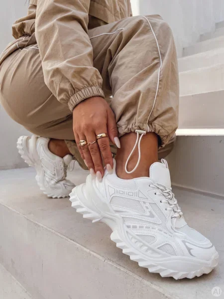 Sportowe sneakersy Dstreet białe