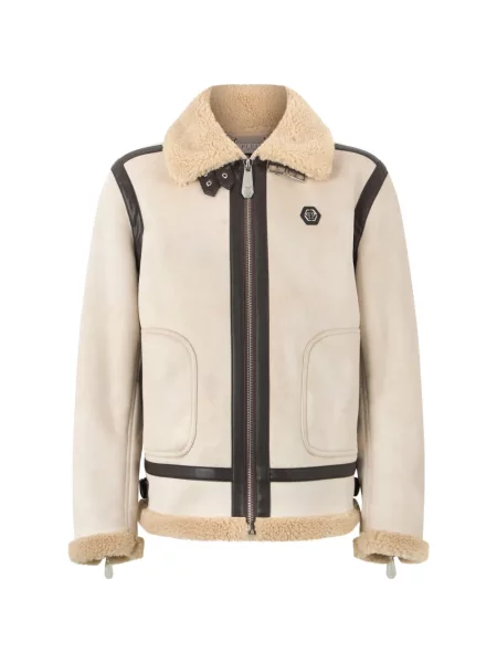 Geacă Philipp Plein din piele de oaie