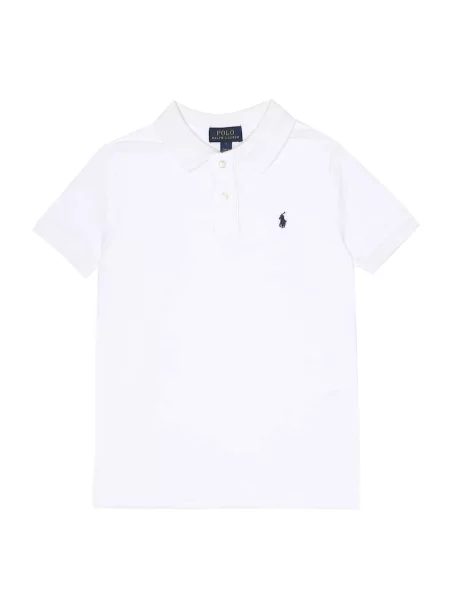 Koszulka polo z wyhaftowanym logo Ralph Lauren biała