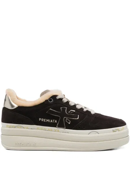 Szarvasbőr sneaker Premiata barna
