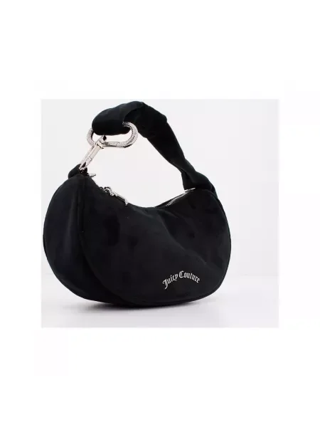 Juicy Couture kabelka hobo dámska zamatová Blossom čierna