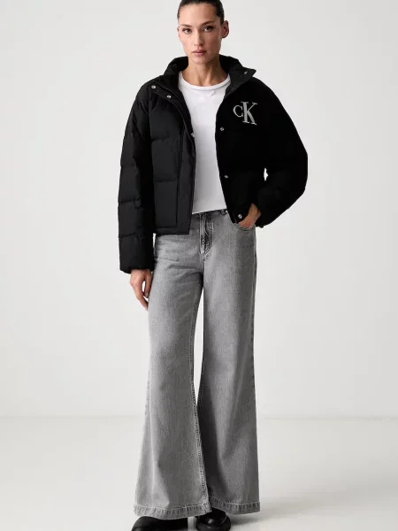 Calvin Klein Jeans péřová bunda černá