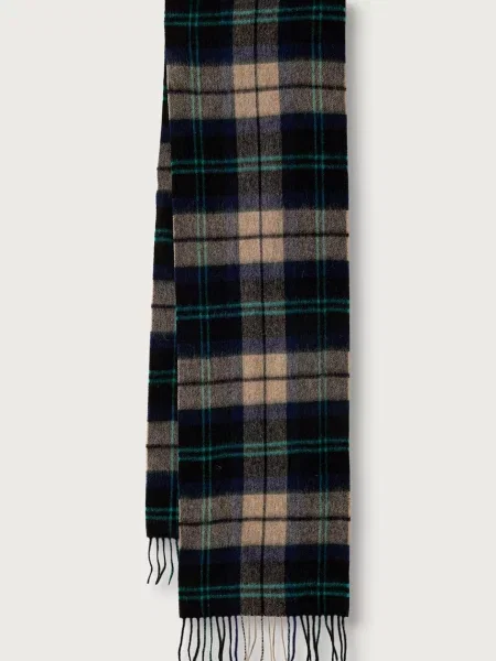 Barbour fular de lână verde