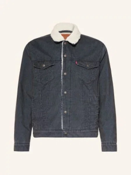 Levi's® Kordová Bunda tmavě / krémová šedá