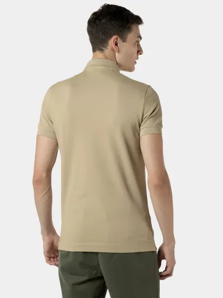 Поло Lacoste бежевое