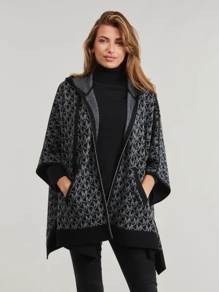 Michael Kors Gyapjú poncsó | Oversize fit fekete