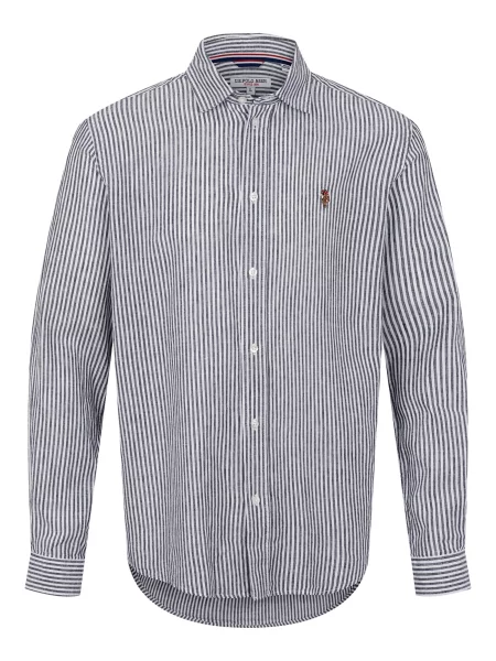 U.S. POLO ASSN. Košile Bolt tmavě modrá bílá