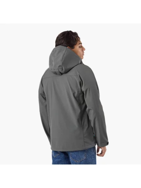 Kurtka Softshell Wędrówki Mężczyzna Tromsö Wiatroszczelny zielona