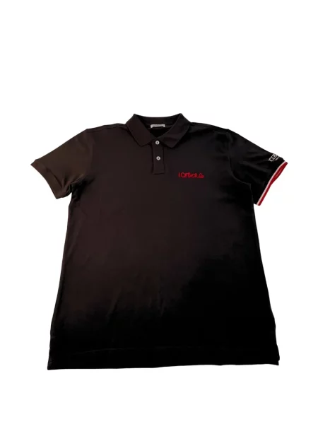 Tricou polo Iceberg cu autograf negru