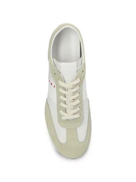 Sneakerși Marni cu imagine alb