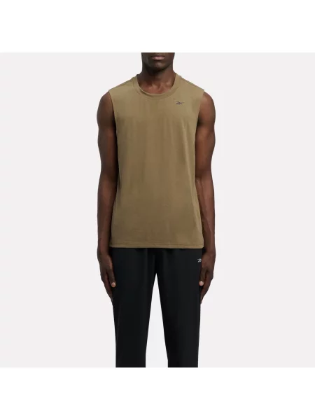 Reebok ID Train koszulka bez rękawów Easy Fitunisex Army Green Size: XS zielona