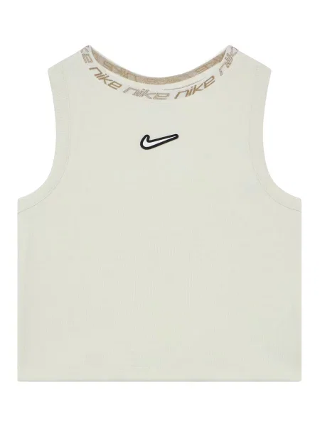 Nike Sportswear Top DANCE bej închis / perlat alb
