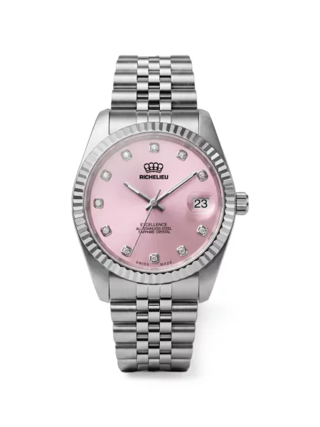Ceas Richelieu Swiss roz