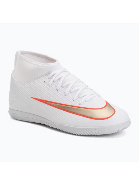 Încălțăminte de fotbal pentru copii Nike Jr. Mercurial Superfly 11 Club white/bright crimson/blur alb