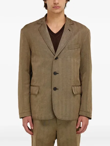 Jednořadé sako Ferragamo hnědé