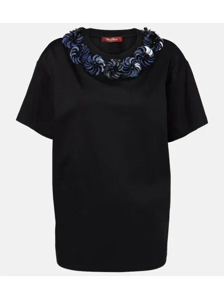 Top Max Mara din jerseu negru