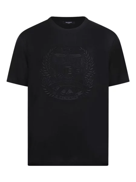 Tricou Balmain cu broderie negru