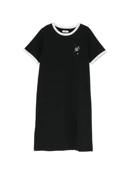 Rochie Sport B. By Agnès B. cu broderie negru