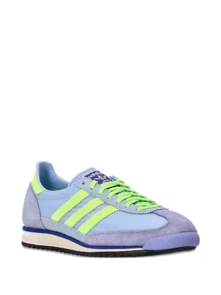 Ριγέ sneakers Adidas Originals σουέντ μπλε