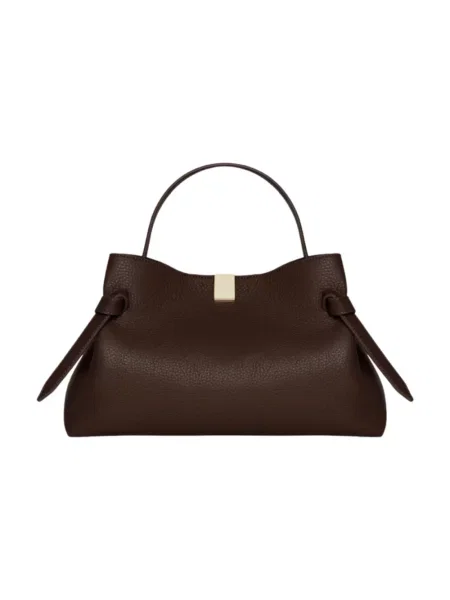 Torebka skórzana Yuzefi skórzana brązowa