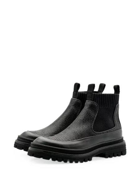 Botine chelsea Lottusse din piele negru