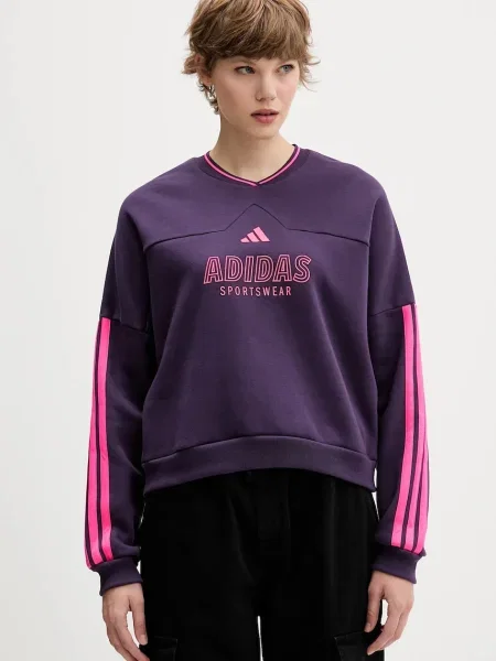 Суитчър Adidas с принт виолетово