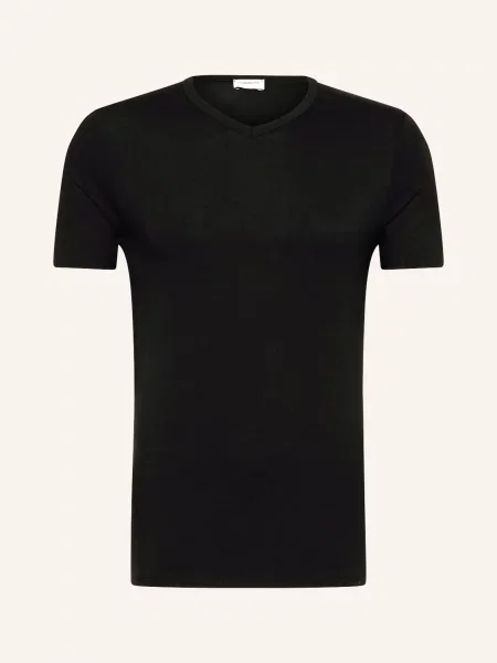 Zimmerli T-Shirt Pureness schwarz biała