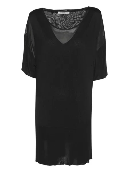 Koszulka Marina Rinaldi z dekoltem w serek czarna