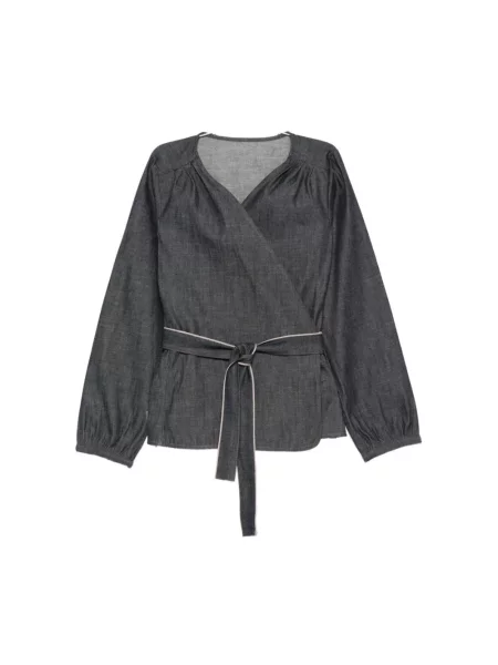 Bluzka Nine In The Morning frotte niebieska