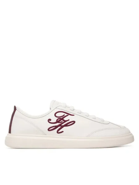 Tommy Hilfiger Sneakers Th Icon Court Script Premium Crem