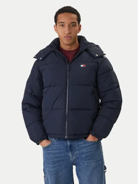 Kabát Tommy Jeans sötétkék