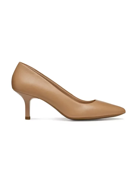 Pantofi cu toc Geox din piele maro