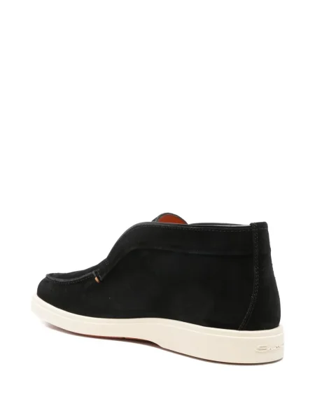Ghete desert Santoni din piele de căprioară negru