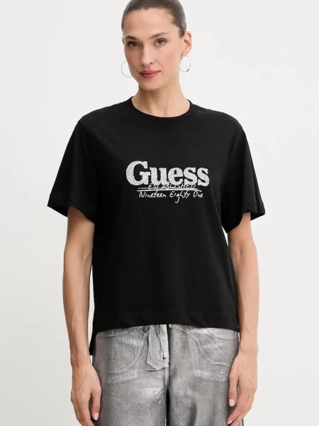 Тениска Guess дамска черно