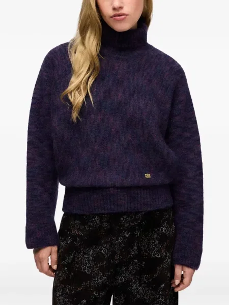 Heláncă Ganni de mohair violet