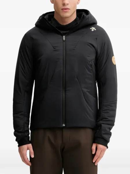 Lyže lyžařská bunda Descente s kapucí černá