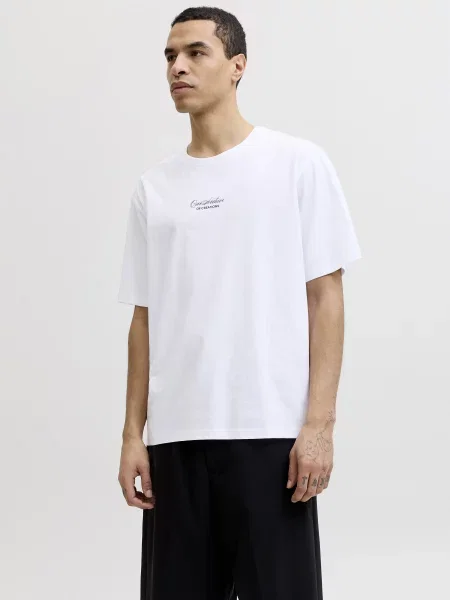 Футболка JACK & JONES ART PRINT TEE білий