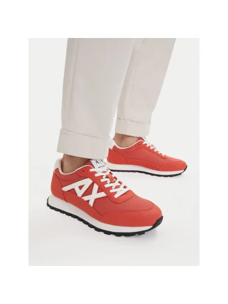 Sneakersy Armani Exchange czerwone