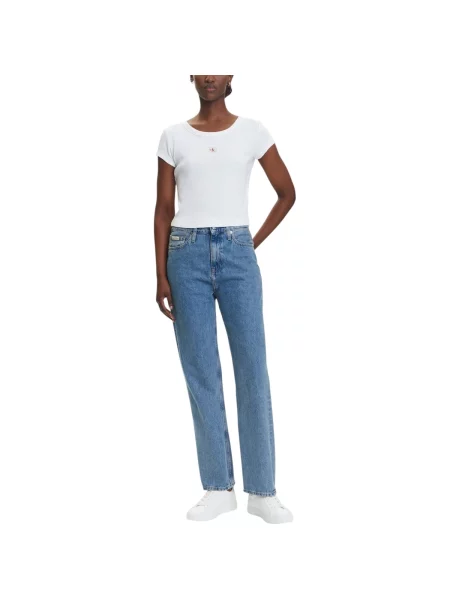 Tričko Calvin Klein Jeans bílé