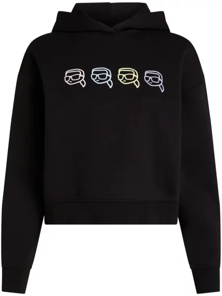 Hanorac cu glugă Karl Lagerfeld negru