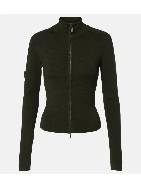 Pulover Victoria Beckham de lână verde