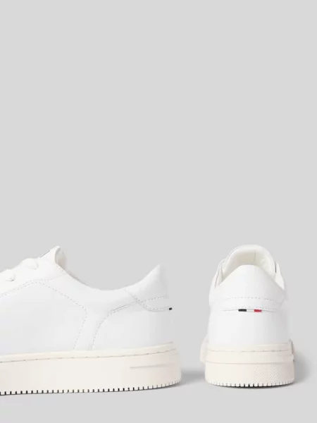 Sneakersy ze skóry z detalem z logo model Julien' Hechter Paris białe