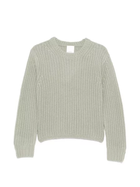 Pulover Allude cu decolteu rotund verde