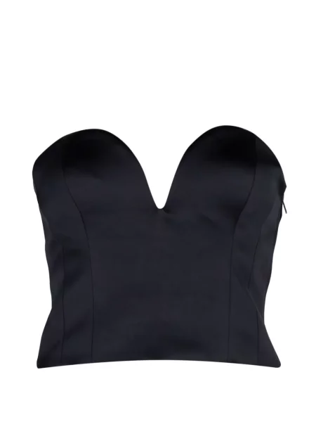 Top Ulla Johnson din satin negru
