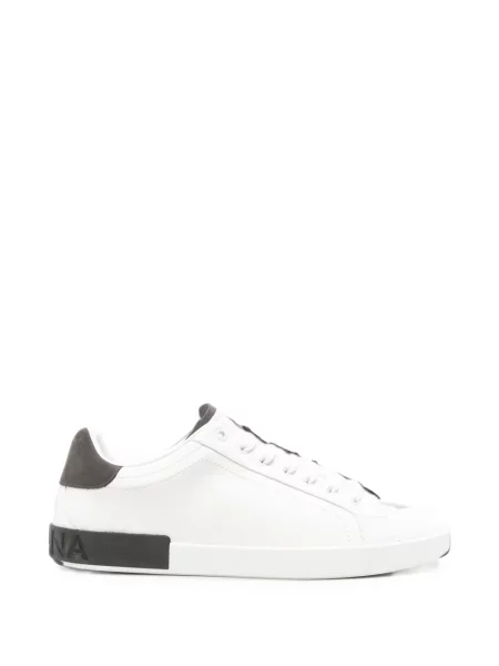 Sneakerși Dolce & Gabbana cu autograf alb