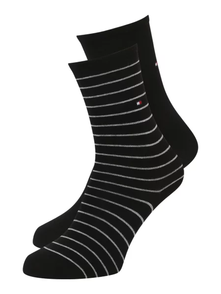 Tommy Hilfiger Underwear Șosete gri / roșu / negru alb