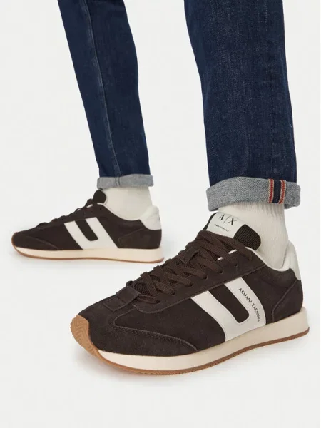 Armani Exchange Sneakersy brązowy