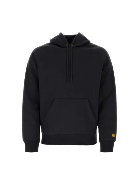 Bluza z kapturem Carhartt Wip z kapturem z nadrukiem czarna