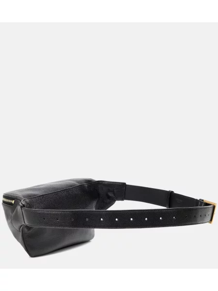 Curea Saint Laurent din piele clasică negru