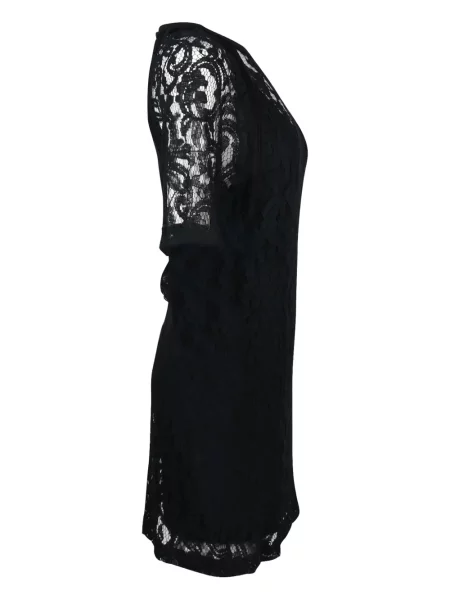 Rochie mini Maje din dantelă scurtă de costum negru